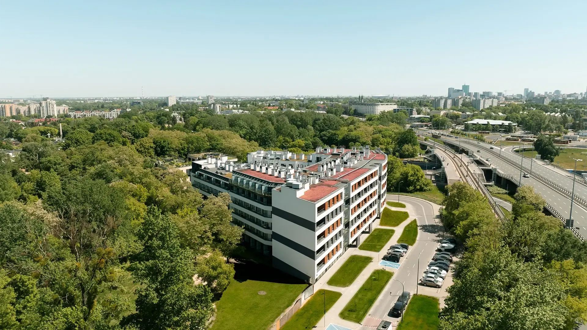 Mieszkania w pobliżu terenów zielonych w Warszawie, zdjęcie inwestycji